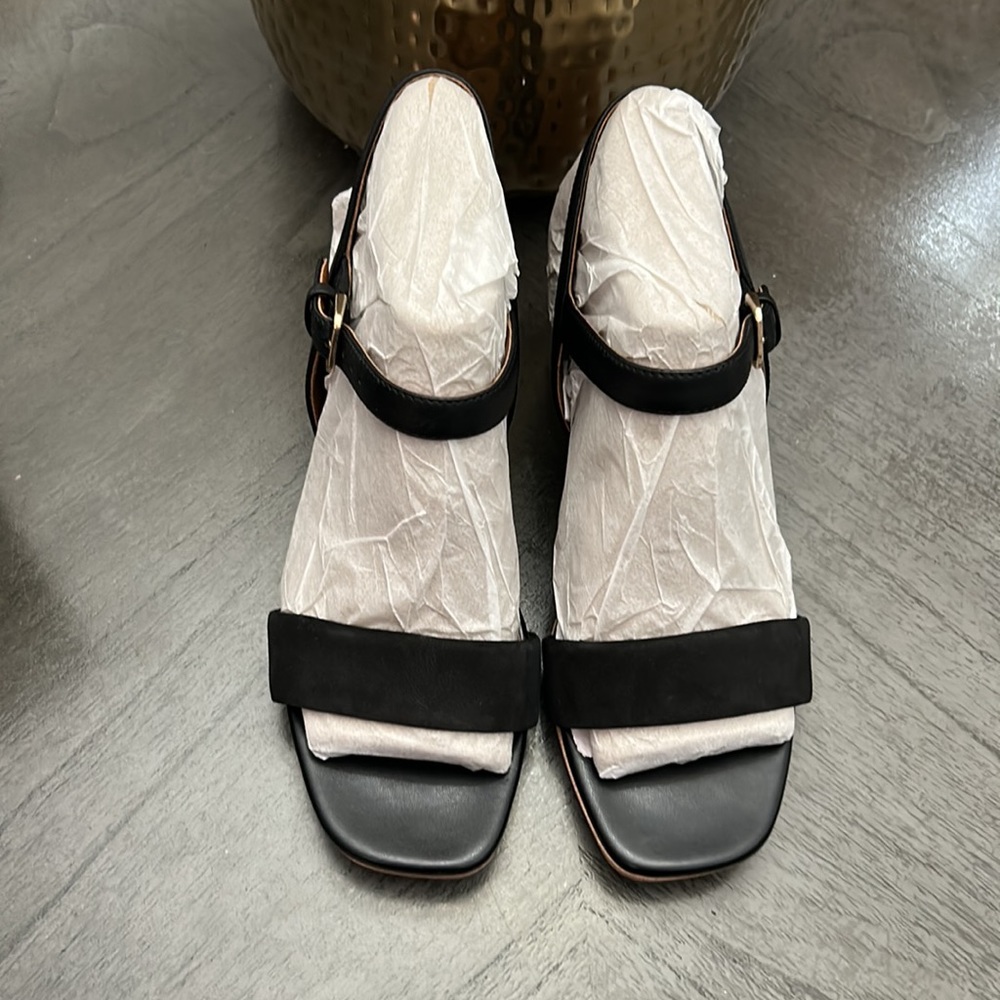 Naturalizer Leather Block Heeled Sandal - Rose - Picture 3 of 9